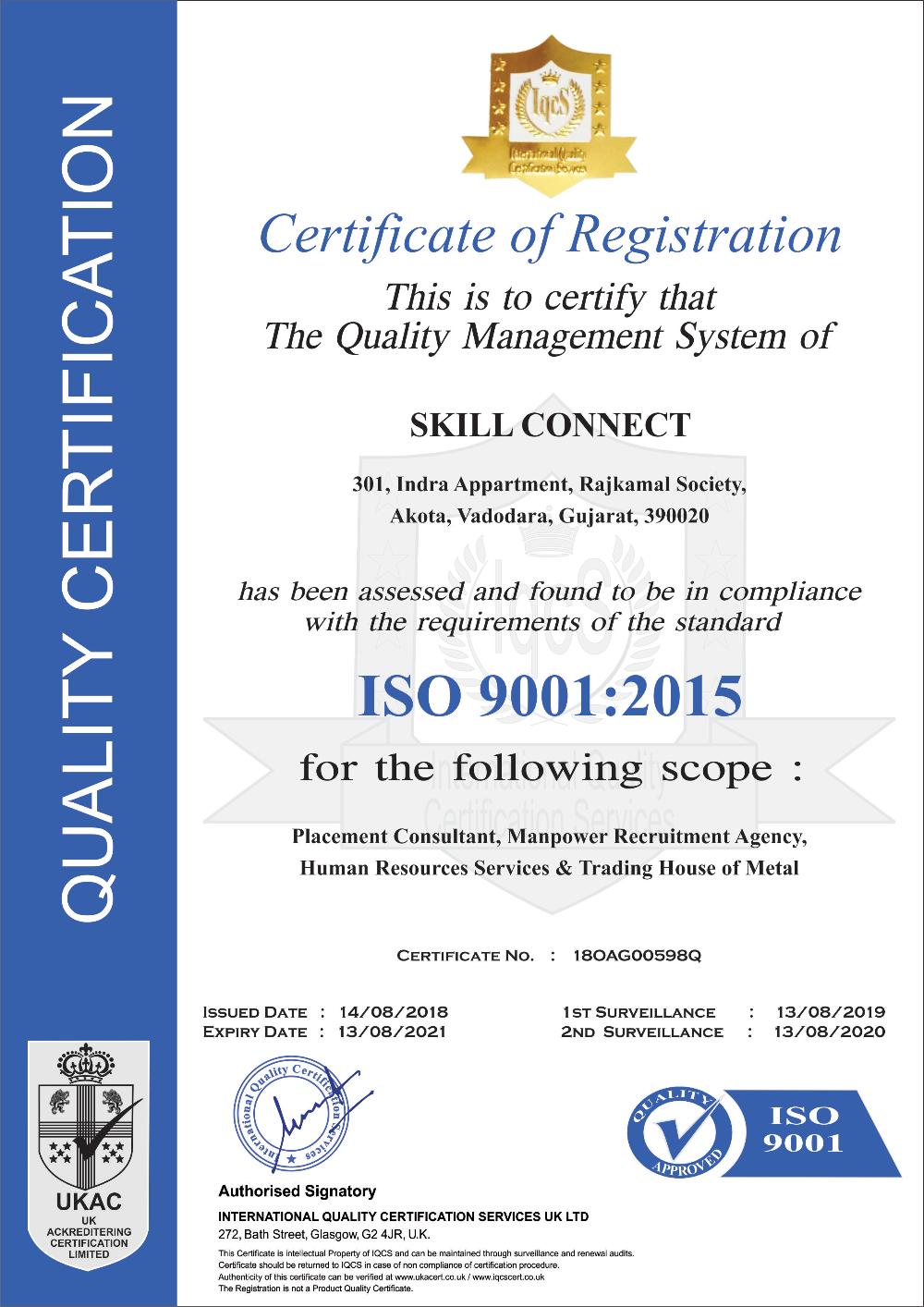 Human Resources Services - Certificate
